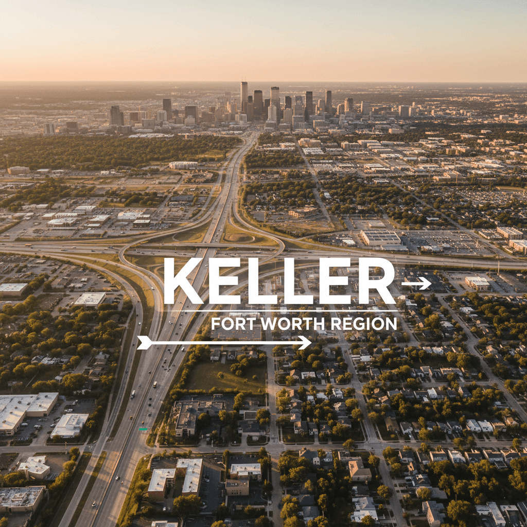 Keller's strategic location within the Fort Worth region